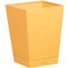 RHODIA 118820C - Cestino gettacarta Orange - 24 x 24 x 32 cm - cuciture sellaio arancioni - esterno in simil cuoio - Collezione Home Office Rhodiarama - Organizzazione per ufficio & archiviazione di design