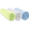 Easy dort Lenzuola Coprilettino 32x72 Ovale | Anice Bianco Cielo | 100% Bambù | Compatibile con Materasso Ovale per Couffin, navicella, Carrozzina | Oeko Tex | Made in Europe |