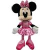 disney Peluche Disney Minnie Happy Rosa 40cm Originale Ragazza Bambina