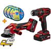 Einhell Kit Einhell Utensili a Batteria TC-TK 18 Li Kit Trapano Avvitatore TC-CD 18/35 L