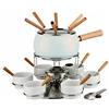 eva SET FONDUTA 23 PEZZI BOURGUIGNONNE EVA ACCIAIO BIANCO LUCIDO FORCHETTE CIOTOLE