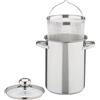 GSW PENTOLA INOX CUOCI ASPARAGI CON CESTELLO E COPERCHIO CUOCI PASTA 16 CM INDUZIONE