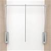 Servetto, SE08MEGA0, Appendiabiti Junior, H 850, KB 600-1000 mm, portata 10 kg, KS grigio/FE sil.grigio