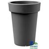 Veca VASO MODERNO ROTONDO DIAM. CM 30X40 H COLORE ANTRACITE PER INTERNO ED ESTERNO
