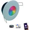 Faretto Led da incasso per bagno box doccia lampada RGBW 5.1W GU10 cromoterapia