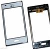 TOUCH SCREEN VETRO VETRINO LG OPTIMUS L5 E610 BIANCO WHITE COMPLETO DI FRAME