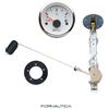 FORNAUTICA INDICATORE LIVELLO CARBURANTE CON SENSORE GALLEGGIANTE 12V - KIT COMPLETO BIANCO