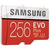 r2digital SAMSUNG EVO PLUS MICRO SD 256 GB CLASSE U3 SCHEDA MEMORIA KIT MEMORY CARD 4K UHD