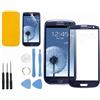 Samsung KIT VETRO ESTERNO TOUCH SCREEN + ADESIVO SAMSUNG GALAXY S3 i9300 i9301 NEO BLU