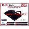 aglow.it Box Hard disk 2.5" Sata Usb ESTERNO MINI USB 2.0 HD HARD DISK ALLOGGIO Cavo