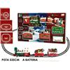 GENERAL TRADE SPA TRENO NATALIZIO A BATTERIA 22 PEZZI CON FARO LUMINOSO SUONI REALI