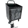 ANGELO PEGORARO CARRELLO PORTALEGNA PORTAPELLET FERRO BATTUTO PER PELLET O LEGNA 42x37x72 cm