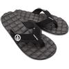 Volcom Recliner Flip Flop Comfort Foam Sandal, Infradito Uomo, Nero/Bianco, 49 EU