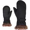 Ziener - Guanti da Sci da Ragazza, Donna, LED Mitten Girls Glove Junior, Black-Stru, 7.5