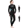 Cressi Castoro Lady Monopiece Wetsuit, Muta Subacquea Donna in Neoprene High Stretch, Nero/Rosso 5 mm, L/4