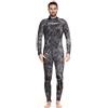 Cressi Castoro Man Monopiece Wetsuit, Muta Subacquea in Neoprene High Stretch 5 mm Uomo, Nero/Grigio Mimetico 5mm, XXXL/7