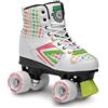 Roces Kolossal Roller Skates, Bianco/Verde, 36