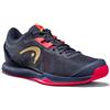 HEAD Scarpe da Donna Sprint PRO 3.0 Clay, Tennis, Vestito Blu/Rosa Fluo, 40.5 EU