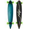 Ridge Skateboards Regal Series Laser Cut Pin Tail Longboards Skateboard, Blu/Verde, 46