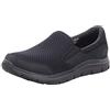 Skechers Work Relaxed Fit: Cozard Sr, Scarpe da Ginnastica da Infilare Donna, Nero Black Mesh Nubuck Water Stain Repellent Blk, 41 EU
