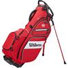 Wilson Staff Golftasche, EXO II Carry Bag, Tragetasche, Nero/Blu, Integrierter Ständer, 2,3 kg, WGB6600BU