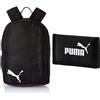 PUMA Teamgoal 23 Backpack, Zaino Unisex Adulto, Black, Taglia unica & Phase Wallet, Portafoglio Unisex Adulto, Nero, Taglia Unica