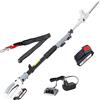 IKRA tagliasiepi telescopica a batteria ICPH 2040, incl. batteria 20V 2,0Ah, stazione di ricarica e tracolla, 40 cm