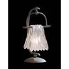 LUME GRANDE MODERNO ANTRACITE CON VETRO MURANO BIANCO A 1 LUCE COLL. BGA 1090