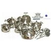 BAVARIA Batteria di pentole Bavaria 18 pezzi Acciaio inox 18/10 moderno new