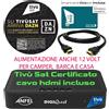 ANFEL Ricevitore Satellitare Tvsat Decoder Digitale Amiko Tivusat Full HD Compatibile