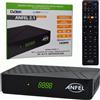 ANFEL RICEVITORE DECODER DIGITALE TERRESTRE DVB-T2 HD H265 HEVC 10 BIT ZAPPER CON USB