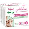 Love & Green Pannolini Bébé ipoallergenici 0%, taglia 1, 23 pannolini