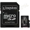 KINGSTON CANVAS PLUS MICRO SD 256 GB MEMORY CARD ADATTATORE CLASSE U3 V30 10