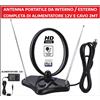 Superior Antenna Digitale Terrestre Tv Interna Amplificata Vhf Uhf Fm Portatile da Camper