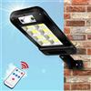Faro lampione stradale solare con sensore telecomando 160 LED HS-8013(COB)C