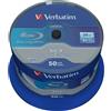 Verbatim Dati Life Bd-r Blu-ray 25gb Registrabile 6x Velocità 50 Unità