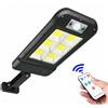 Faro lampione stradale pannello solare fotovoltaico sensore 150 led COB HS 8013B