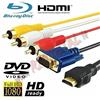 r2digital CAVO ADATTATORE HDMI MASCHIO VGA con RCA AUDIO VIDEO CONVERTITORE TV MONITOR RGB