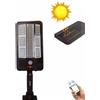 foyu Faretto lampione con 117 led da esterno a pannello solare sensore movimento