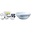 BRUNNER All Inclusive - Set Di Piatti In Melamina & 0830030N.C8C Insalatiera Design Blu Ocean