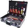 KS Tools 911.0628 1/4 + 1/2" Cassetta portautensili per elettricista, 128 pz