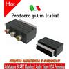 Adattatore SCART Maschio RGB Component Femmina Convertitore presa cavo Video TV