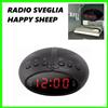 Happy Sheep RADIO SVEGLIA OROLOGIO DIGITALE HAPPY SHEEP CR-2466 FM DISPLAY A LED ROSSO 220V