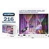 TENDA LUMINOSA DI NATALE NATALIZIA LUCI A LED LUCE BIANCA MULTICOLORE DA INTERNO