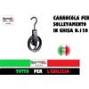 carrucola da pozzo e edilizia in ghisa ferro mm 120 dispositivo sollevamento