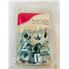 Labor 4 Fondelli a quattro punte M8 22x11 mm fissaggio legno ruote piedini dado ragno
