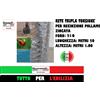 50mt Rete tripla torsione 51/6 Zincata metallica recinzione h 100 voliera polli