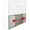 IRS ZANZARIERA TELAIO ESTENSIBILE ALLUMINIO BIANCO 70x50 TAPPARELLA PORTA FINESTRA