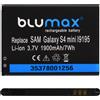 Blumax Batteria Blumax 1900mAh per Samsung Galaxy GT-i9190,GT-i9192,GT-i9195,GT-i9198