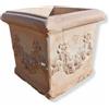 FratelliVagnoni 4 Vaso Vasi quadrato cubo in terracotta cotto toscano fioriera piante fiori